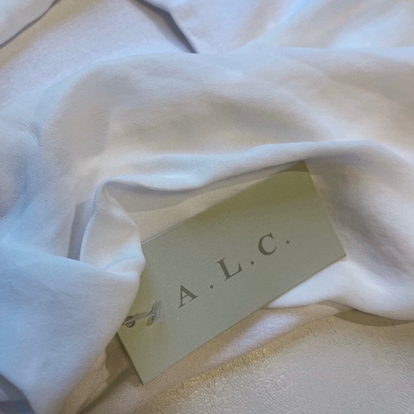 NWT A.L.C White Halter Tank Top Sz M - Picture 6 of 8